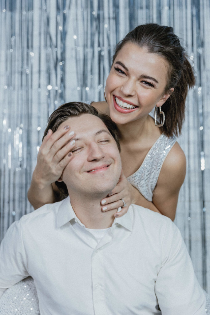 couple laughing 