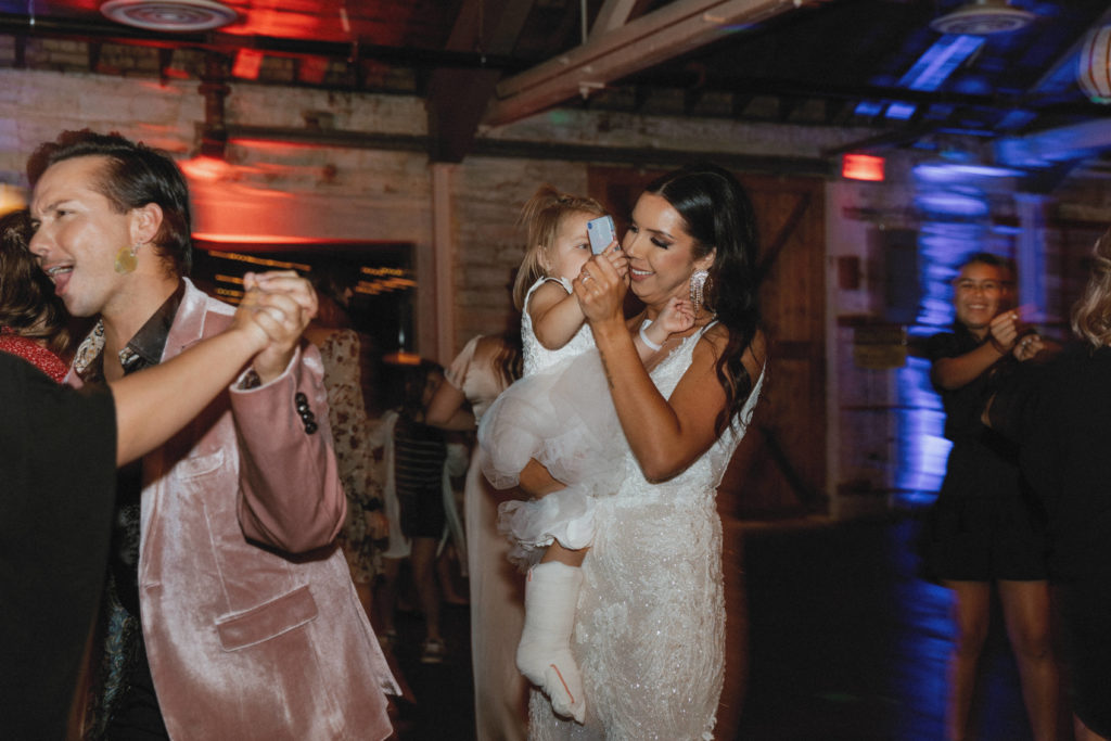 bride dancing with her daughter 
