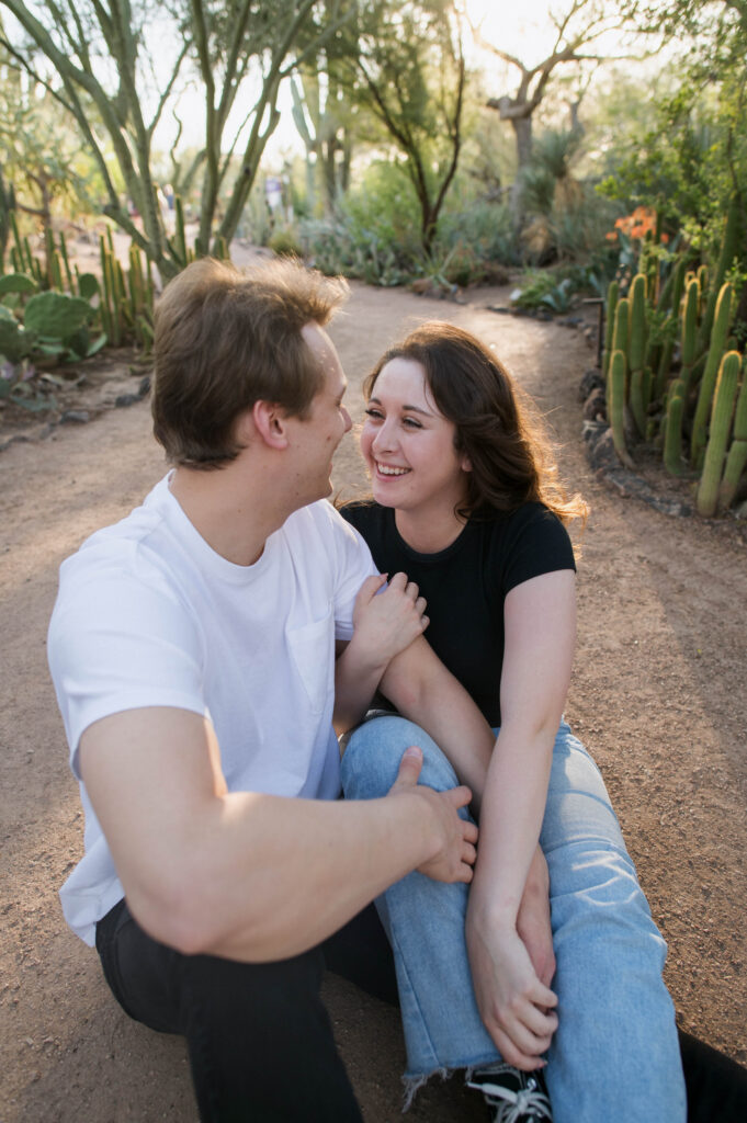 Couples Shoot at the Desert Botanical Gardens