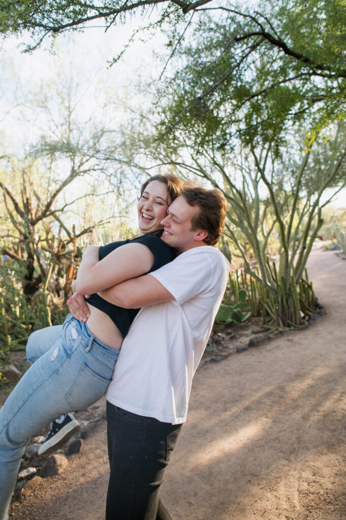 Couples Shoot at the Desert Botanical Gardens