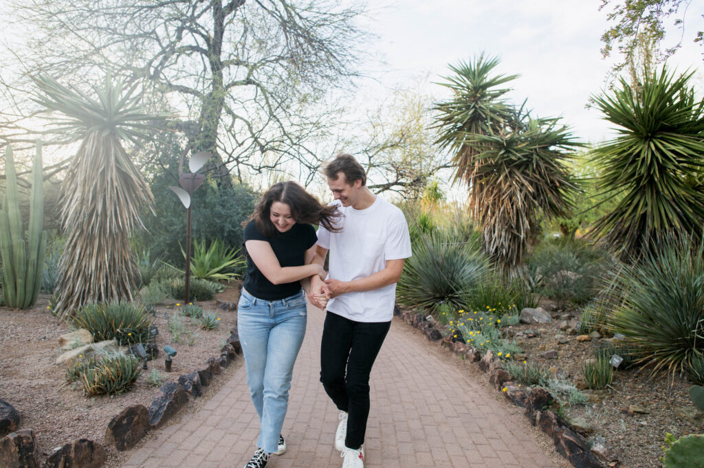 Couples Shoot at the Desert Botanical Gardens