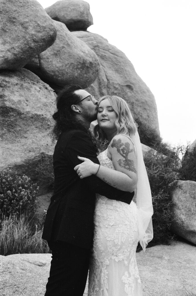 Intimate wedding in Joshua Tree California 