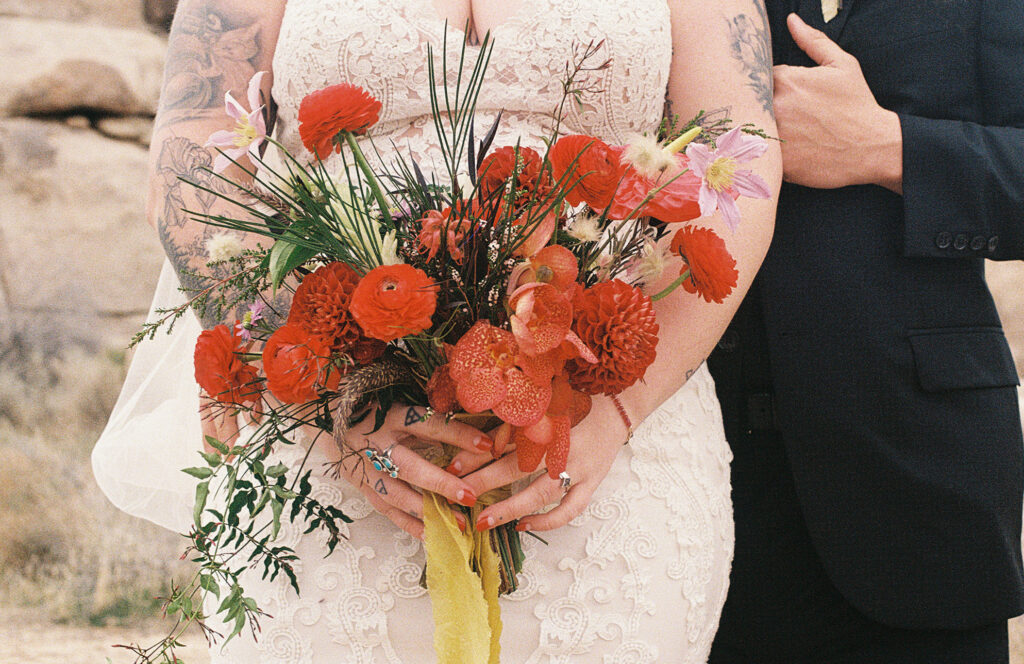 Intimate wedding in Joshua Tree California 