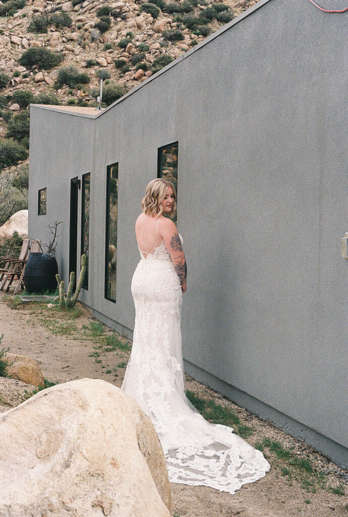 Intimate wedding in Joshua Tree California 