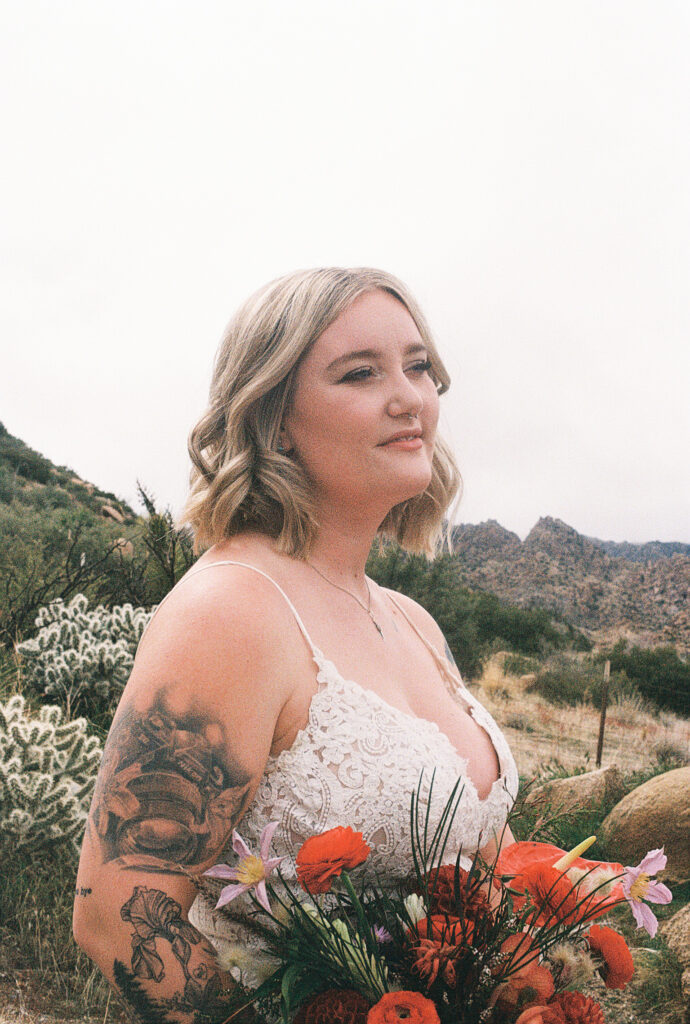 Intimate wedding in Joshua Tree California 