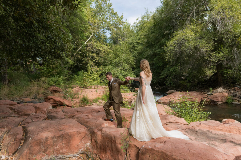 Wedding at L'Auberge in Sedona