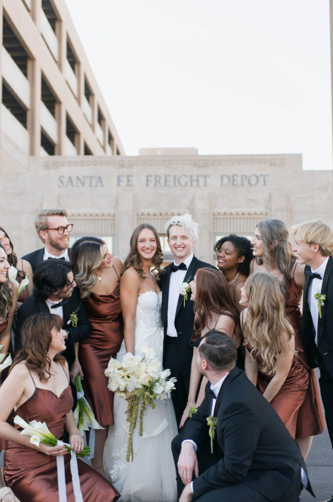 Bridal Party Wedding at The Icehouse in Downtown Phoenix