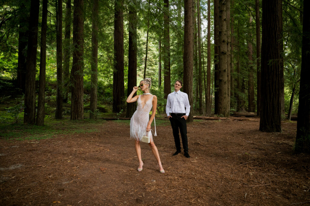 a non-traditional redwoods elopement