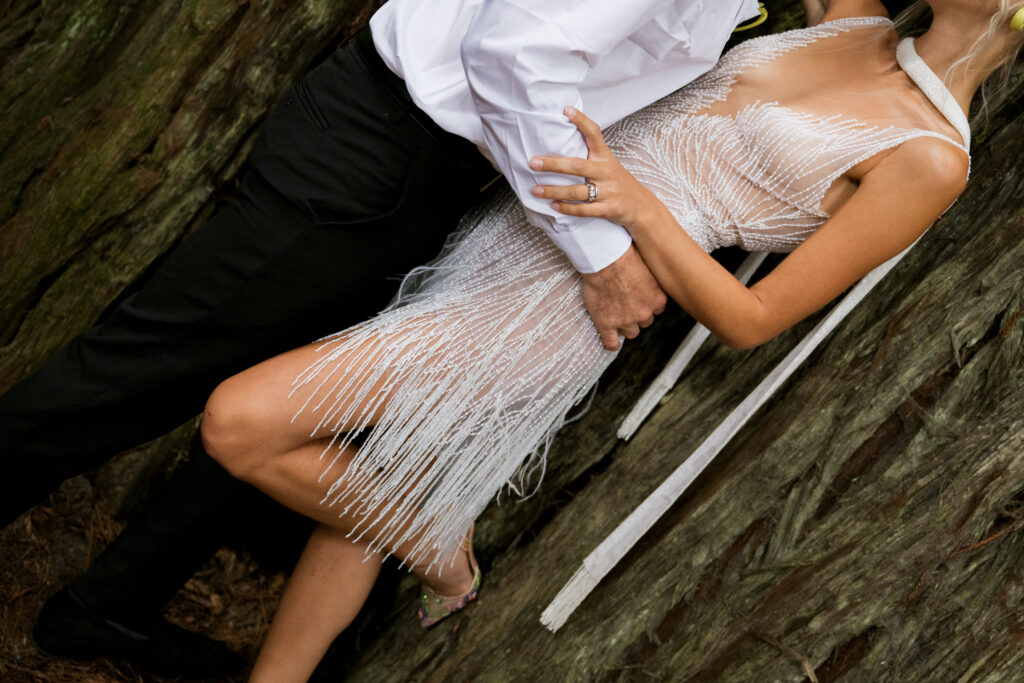 a non-traditional redwoods elopement