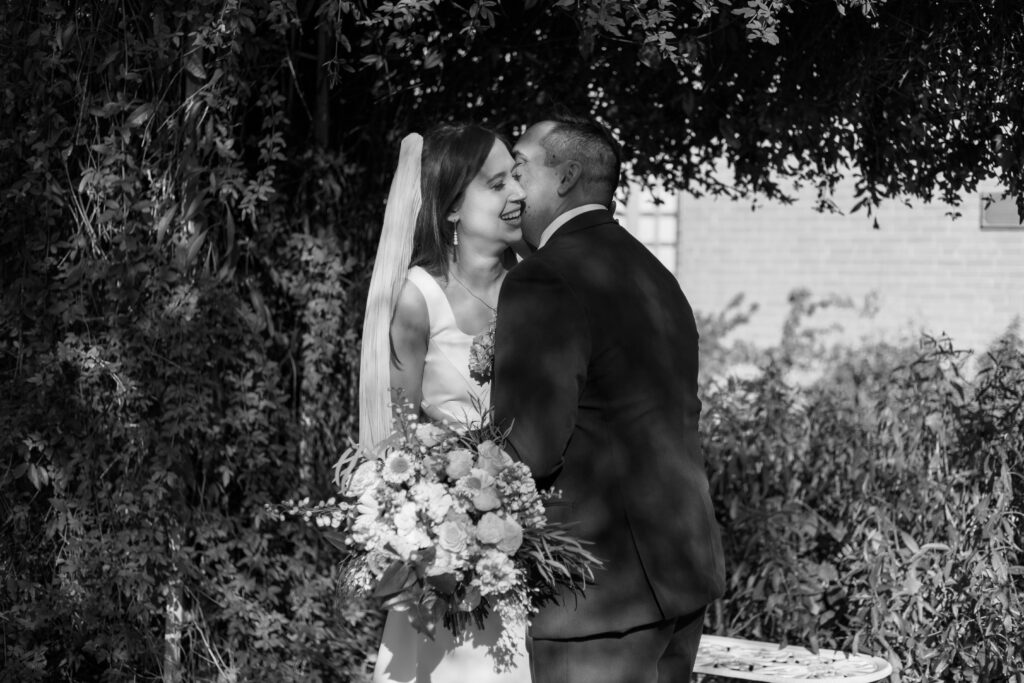 bride and groom portraits at Kingan Gardens