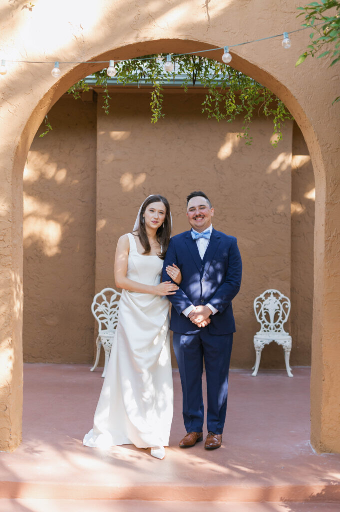 bride and groom portraits at Kingan Gardens