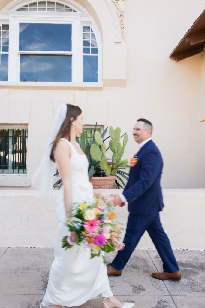 bride and groom portraits at Kingan Gardens