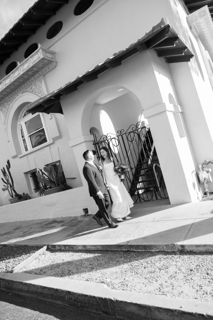 bride and groom portraits at Kingan Gardens