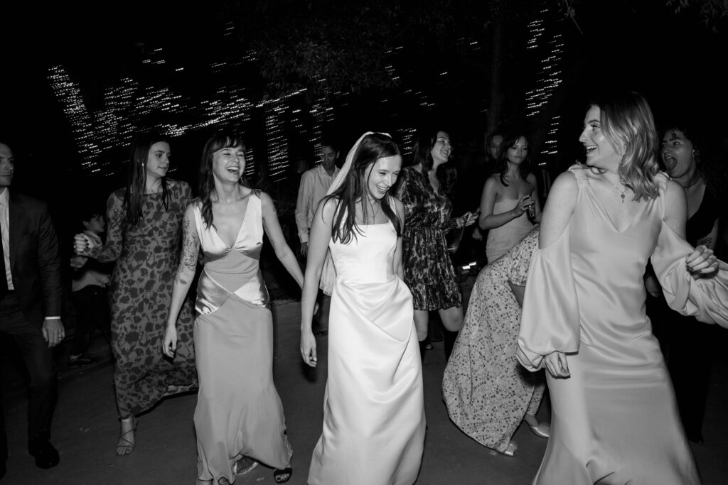 bride dancing at reception
