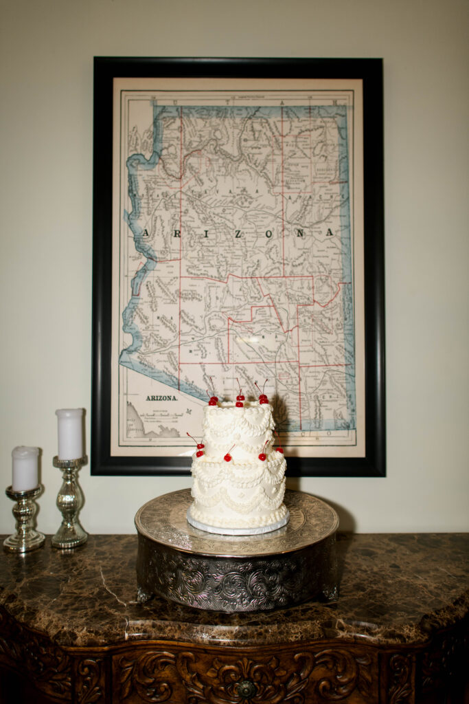 vintage wedding cake